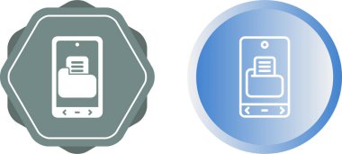 Akıllı telefon web simgesi vektör illüstrasyonundaki dosya