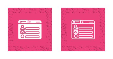 Sosyal medya profil sayfası beyaz arkaplanda olan bilgisayar dizinleri 