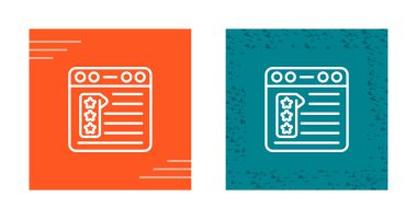 derecelendirme simgesi vektör çizimi 