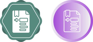 belge simgesi vektör illüstrasyon tasarımı