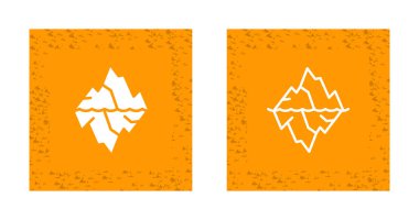 Buzul simgelerinin basit doğrusal çizimi