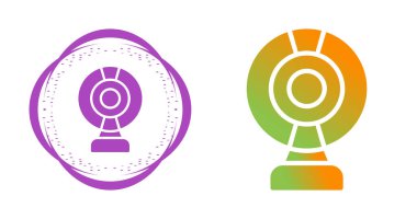 Web kamerası web simgeleri vektör illüstrasyonu