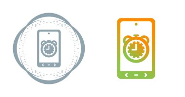 akıllı telefon simgeleri ayarlandı, vektör illüstrasyonu basit tasarım