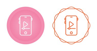 Çalma düğmesi simgelerine sahip akıllı telefon seti, vektör illüstrasyonu