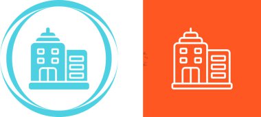 Bina simgeler ayarla, illüstrasyon vektör