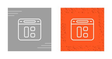 Web sayfası ikon vektör illüstrasyonu