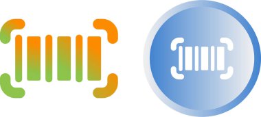barkod web simgesi vektör illüstrasyonu