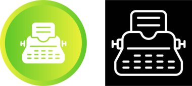 retro daktilo simgesi vektör illüstrasyon tasarımı