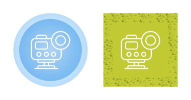 Beyaz arkaplanda eylem kamerası simgeleri kümesi, vektör illüstrasyonu             