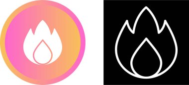 alev simgeleri ayarlandı, vektör illüstrasyonu 