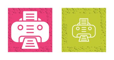 Yazıcı web simge vektör çizim