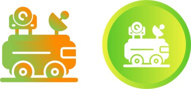 Van bir anten ana hatlı vektör simgesi. İnce çizgi siyah minibüs bir anten simgesi, düz vektör basit element illüstrasyonu düzenlenebilir mekanikçiler kavramından beyaz zemin üzerinde izole edilmiş vuruş