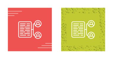 belge simgeleri ayarlandı, vektör illüstrasyonu basit tasarım