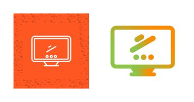 monitör simgeleri beyaz arkaplanda izole edildi