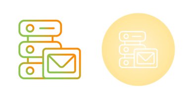 SMTP sunucu simgeleri ayarlandı, vektör illüstrasyonu