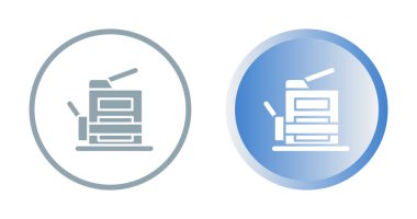 Makina simgelerinin vektör illüstrasyonu 