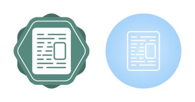 belge web simgesi vektör illüstrasyonu