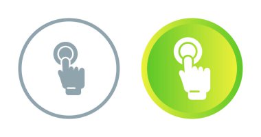 düğmeye basma vektör resimlemesini ayarla.