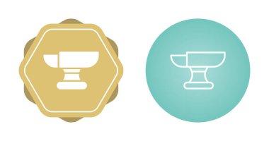 Beyaz arkaplanda izole örs simgeleri, vektör illüstrasyonu  