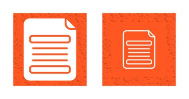 Belge simgeler kümesi, vektör çizim