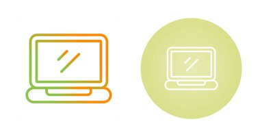 dizüstü bilgisayar simgeleri, web basit illüstrasyon