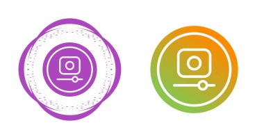 video kaydı simgesi vektör çizimi 