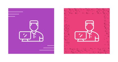 İnsan avatarları simgeleri seti, vektör illüstrasyonu basit tasarım