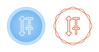 Etkili sunum ve yazı tipi boyutu için tasarlanmış düzgün vektör simgeleri