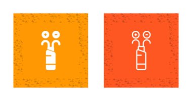 Bakır kablo simgeleri ayarlandı, vektör illüstrasyonu