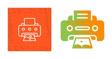 yazıcı ağ simgeleri koleksiyon vektör illüstrasyonu