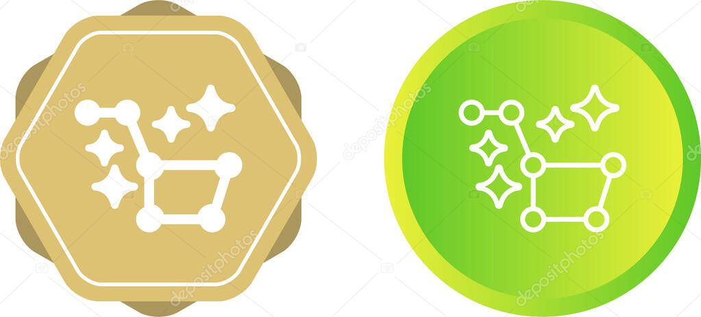 Vector illustration of the Constellation Ursa Major icon on white background