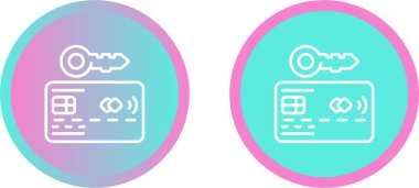 Güvenli mobil ödeme ikonu vektör çizimi 