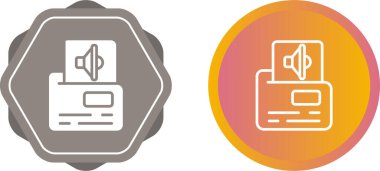 Beyaz arkaplan, vektör illüstrasyonundaki dizin simgelerinde ses dosyaları kümesi        