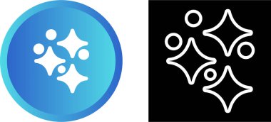 yıldız ağ simgeleri, vektör illüstrasyonu   