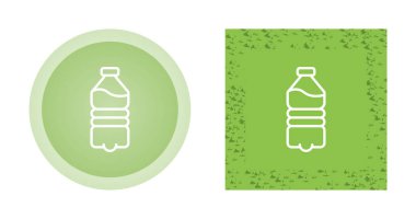 Beyaz arkaplanda izole edilmiş şişe simgesi, basit vektör illüstrasyonu 