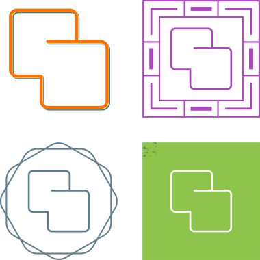 Beyaz arkaplanda izole edilmiş simgeleri birleştir, vektör illüstrasyonu 