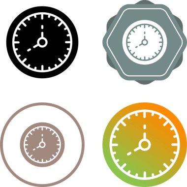 Kronometre simgeleri ayarlandı, vektör illüstrasyonu 