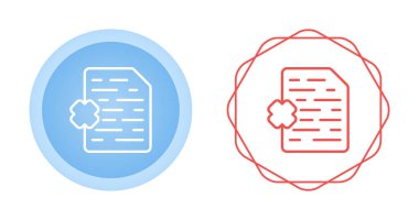 belge simgeleri ayarlandı, vektör illüstrasyonu basit tasarım