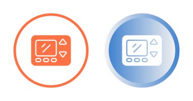 Beyaz arkaplanda izole edilmiş mikrodalga simgeleri kümesi, vektör illüstrasyonu 