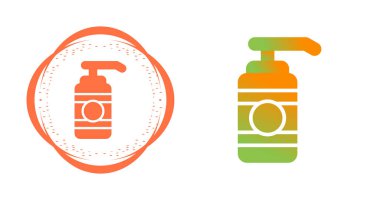 Pompa şişesi simgeleri koleksiyonu, vektör silueti beyaz arkaplanda izole edildi 