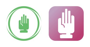 El Icons set, vektör çizim