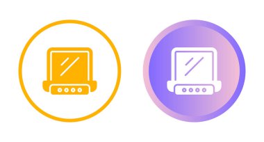 beyaz arkaplanda dizüstü bilgisayar simgeleri, vektör illüzyonu 