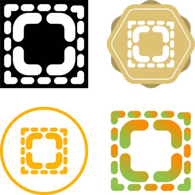 Mobil tarama simgeleri ayarlandı. Kodlar ve Nesneler Taranıyor. Vektör illüstrasyonu