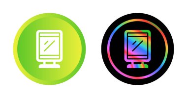 Tablet ikon vektör çizimi tasarımı