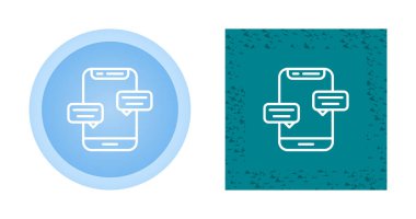 İleti simgeleri ayarlandı, vektör illüstrasyonu