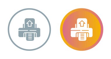 yazıcı vektörü simgeleri basit illüstrasyon