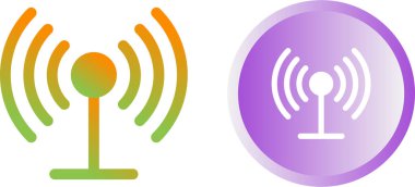 WI-FI and wireless icon. Wi-fi signal collection. Remote internet access collection. Internet Connection symbol.