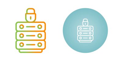 Veri Gizliliği simgeleri ayarlandı, vektör illüstrasyonu basit tasarım