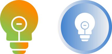 Ampul simgeleri ayarlandı. Web simgeleri basit resimleme