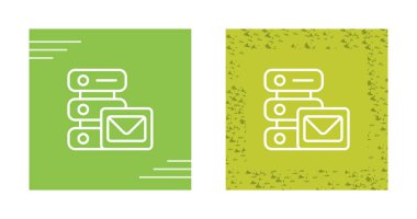 bilgisayar sunucu simgeleri ayarlandı, vektör illüstrasyonu basit tasarım